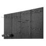 Metalpegboard paneler 4 paneler 24 "x 12" vægarrangør til