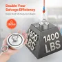 Magnet Fishing Kit, 1400 LBS/635 Kg Double-Sided Pulling Force Magnet Fishing Kit, Rare Earth Neodymium Magnetic Fishing Kit Inc