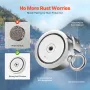 Magnet Fishing Kit, 1400 LBS/635 Kg Double-Sided Pulling Force Magnet Fishing Kit, Rare Earth Neodymium Magnetic Fishing Kit Inc