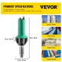 Roofing Welder, 4 Pcs PVC Welding Gun, 1600W Hot Air Plastic Welder, 220V PVC Heat Gun, Plastic Welder with Mica Pipe Heating Co