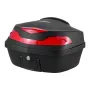 Motorcycle Top Case, Universal Durable PP Material Motorbike Tail Box with Reflective Panel, 48L Waterproof Detachable Motorcycl