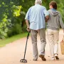Quad Walking Cane 10-niveau Højde Justerbar Walking Stick