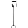 Quad Walking Cane 10-niveau Højde Justerbar Walking Stick