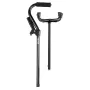 Quad Walking Cane 10-niveau Højde Justerbar Walking Stick