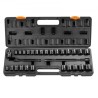 Impact Sockets Set 29pcs 6-Point 3/8in Drive Bit Ratchet Tool Kit Case
