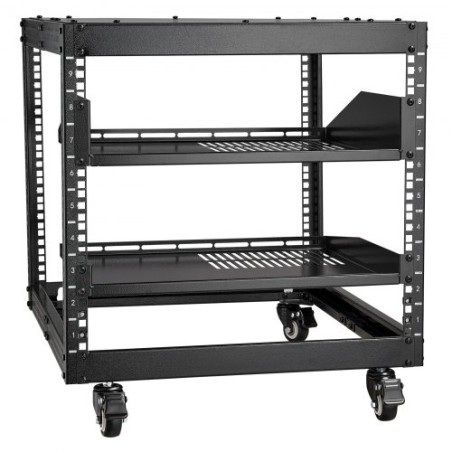 9U 4 Post Open Frame Server Rack Network Enclosure 23''-40'' Adjustable