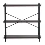 Metal Bookshelf, 3-Tier Industrial Bookshelf, Small Rustic Storage Display Bookcase with Open Shelves, Freestanding Display Vint