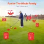 Backyard Golf Game, 6 Hole Golf Course, Golf Game Practice Games, Golf Chipping Game for Family, Adults and Kids, Portable Outdo