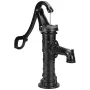 Antique Well Hand Pitcher Pump, 6.7 m(22ft) Maximum Lift, Cast Iron Manual Hand Water Pump with Ergonomic Handle NPT31.8 mm(1-1/