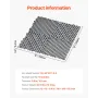 Interlocking Drainage Mat, 12” x 12” Modular Interlocking Cushion, 55 Pcs Splicing Drainage Mats, Non-Slip Gray PP Drainage Floo