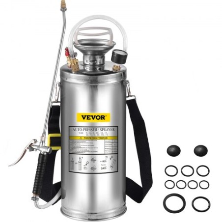 Stainless Steel Sprayer 8L Household Gardening and Floor Cleaning Sprayer, Suitable for the Current Neds of Industry,