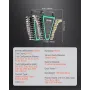 Combination Wrench Set, 24-Piece Ratcheting Wrench Set with Organizer Rack, Cr-V Steel Wrench Set SAE 1/4" to 7/8", Metric 8 mm 
