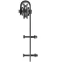 Sliding Barn Door Hardware Kit, 182.9 cm Barn Door Kit, 149.7 kg Load-Bearing Double Barn Door Hardware Kit, Carbon Steel Barn D