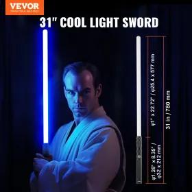 Lightsaber 14 RGB -farver 6 Sound