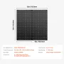 Metalpegboard paneler 2 paneler 32 "x 16" vægarrangør til
