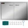 5 Cm Bbq Door Double Access Door Outdoor Kitchen Polished Commercial