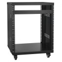 12U AV Rack Stand 500 lbs kapacitetsnetværksstereooptagelsesstudio rack