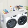 Washer Dryer Countertop, 54" x 27" Wooden Washer and Dryer Countertop, Water-Resistant Laundry Machine Topper Cover with Anti-Sl