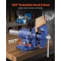 6-1/2 "Multi-purpose Bench Vise Heavy Duty Ductile Iron 360â °