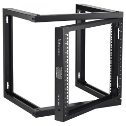 9U Wall Mount Rack 150 lbs/68.04 kg Open Frame Server Network Rack Black