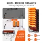 Filvægstativ Mesh Wall File Holder 2-stykke 10 Lommer til