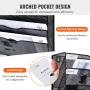 Filvægstativ Mesh Wall File Holder 2-stykke 10 Lommer til