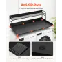 Washer Dryer Countertop with 2-Tier Shelf, 54" x 27" Wooden Washer and Dryer Countertop with Anti-Slip Pads, Water-Resistant Lau