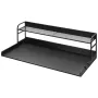 Washer Dryer Countertop with 2-Tier Shelf, 54" x 27" Wooden Washer and Dryer Countertop with Anti-Slip Pads, Water-Resistant Lau