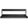 Washer Dryer Countertop with 2-Tier Shelf, 54" x 27" Wooden Washer and Dryer Countertop with Anti-Slip Pads, Water-Resistant Lau