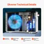 Elektrisk poolvarmepumpe 1,48-7,11 kW energibesparende variabel