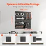Metal Pegboard Panels, 24" x 12" Pegboard, 2 Panels, Heavy Duty Peg Board Wall Organizer with Accessories, for Living Room Garag