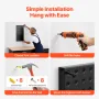 Metalpegboard paneler 2 paneler 24 "x 12" vægarrangør til