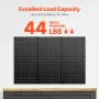 Metal Pegboard Panels, 24" x 12" Pegboard, 3 Panels, Heavy Duty Steel Peg Board Wall Organizer, for Living Room Garage Tool Stor