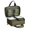 Range Bag for 2 Pistols Tactical Gun Bag 2 Built-in Pistol Bags Green