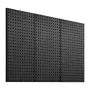 Metalpegboard paneler 3 paneler 24 "x 12" vægarrangør til