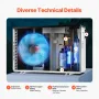 Elektrisk poolvarmepumpe 3,22-15,25 kW energibesparende
