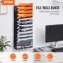 Filvægstativ Mesh Wall File Holder 1-stykke 12 Lommer til