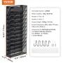 Filvægstativ Mesh Wall File Holder 1-stykke 12 Lommer til