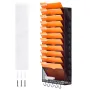 File Wall Rack, One-Piece 12 Pockets Mesh Wall File Holder, Wall Mounted Magazine Mail Paper & Document Storage Folder, Metal Wa