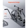 Tube Roller Bender, Max 1-1/2" Manual Tube Pipe Roller Bender with 6 Dies, 360° Copper Aluminum Pipe Bending Tool for Square, Ro
