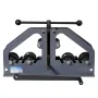 Tube Roller Bender, Max 1-1/2" Manual Tube Pipe Roller Bender with 6 Dies, 360° Copper Aluminum Pipe Bending Tool for Square, Ro