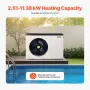 Elektrisk poolvarmepumpe 2,51-11,38 kW energibesparende