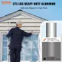 Telescoping Ladder, 8.5FT Aluminum Lightweight Extension Ladder, One-button Retraction Collapsible Ladder, 375 LBS Capacity with