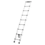 Telescoping Ladder, 8.5FT Aluminum Lightweight Extension Ladder, One-button Retraction Collapsible Ladder, 375 LBS Capacity with