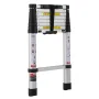 Telescoping Ladder, 8.5FT Aluminum Lightweight Extension Ladder, One-button Retraction Collapsible Ladder, 375 LBS Capacity with