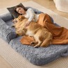 Human Dog Bed 72 x48x10in Large Human Size Dog Bed Washable PV Velvet