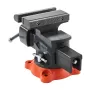 Bench Vise, 140 mm(5.5") Jaw Width, 140 mm(5.5") Max Jaw Opening Multipurpose Vise with 360°Swivel Locking Base, 71 mm(2.8") Thr