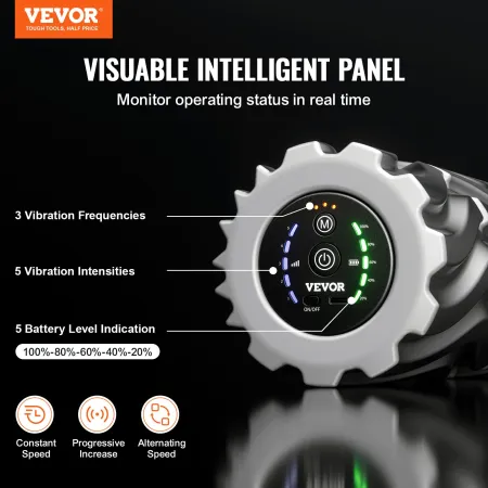 Vibrerende skumrulle 5 intensiteter og 3 frekvenser elektrisk