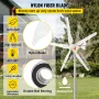 Vindmøllegenerator, 12V/AC Wind Murbine Kit, 500W