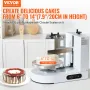 Cake Decorating Machine, Cake Cream Spreading Coating Smearing Machine, Low Noise Cake Frosting Machine, Turntable with Adjustab
